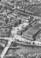 Aerial photograph, by Eduard Spelterini in the 19th century, showing Bahnhofplatz in the centre